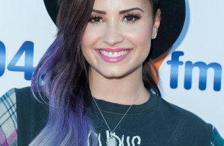 Demi Lovato Shakes Things Up With Lilac / Purple Ombre Hair Color
