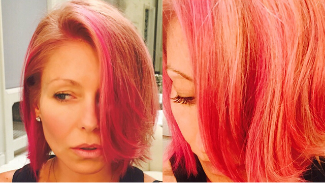 Kelly Ripa Turns Blonde Bob Pink See Her New Hair Color 2