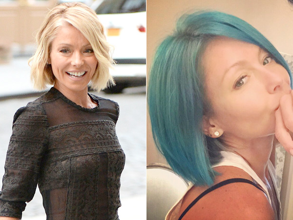 Kelly Ripa Has Blue Hair See Her Bold New Hair Shade Fashion