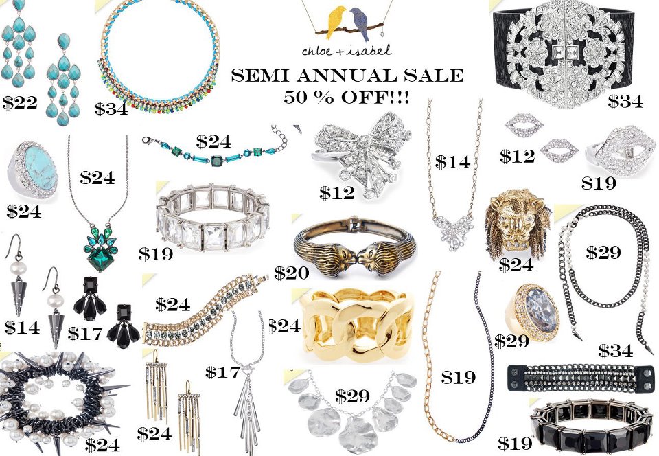 Chloe + Isabel First Ever Semi Annual Sale, Find Jewelry Pieces 50% Off ...